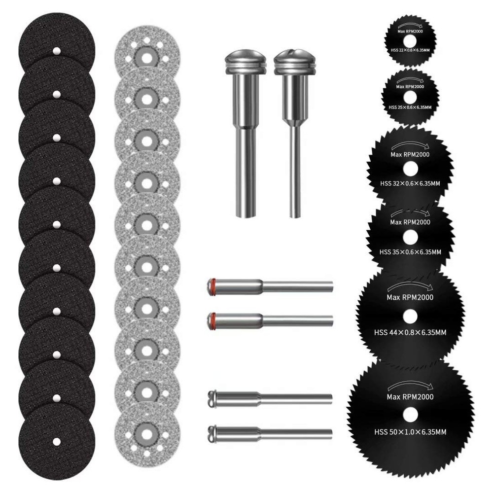 Dremel Rotary Tool Cutting Disc Set with 3 Versatile Saw Blades for Various Materials