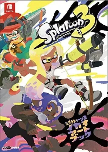Nintendo Ikasu Art Book Splatoon 3 B5 All Color 400p 2023 Japanese