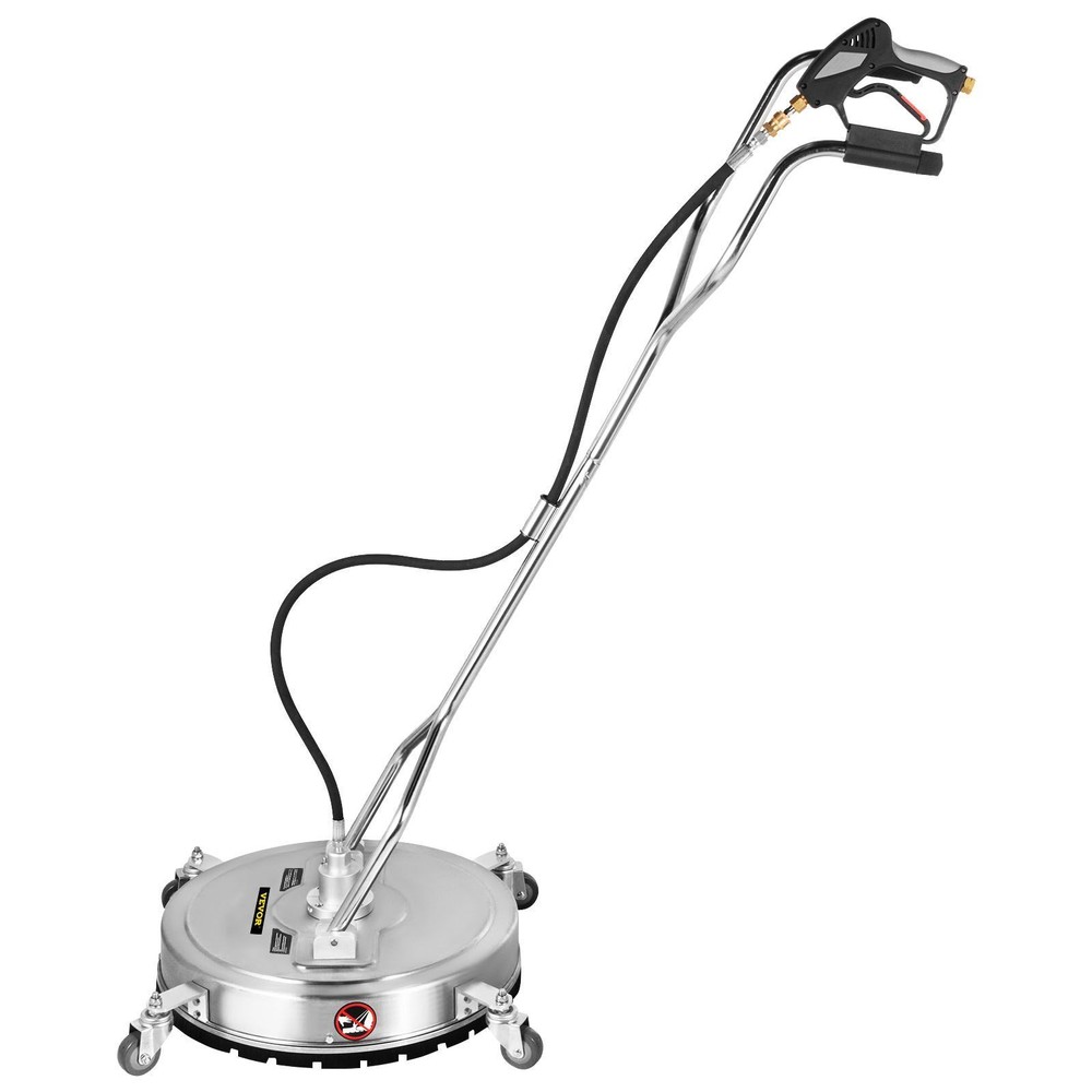 20 Inch High-Pressure Surface Cleaner 4000PSI Dual Nozzle Rotating Handle