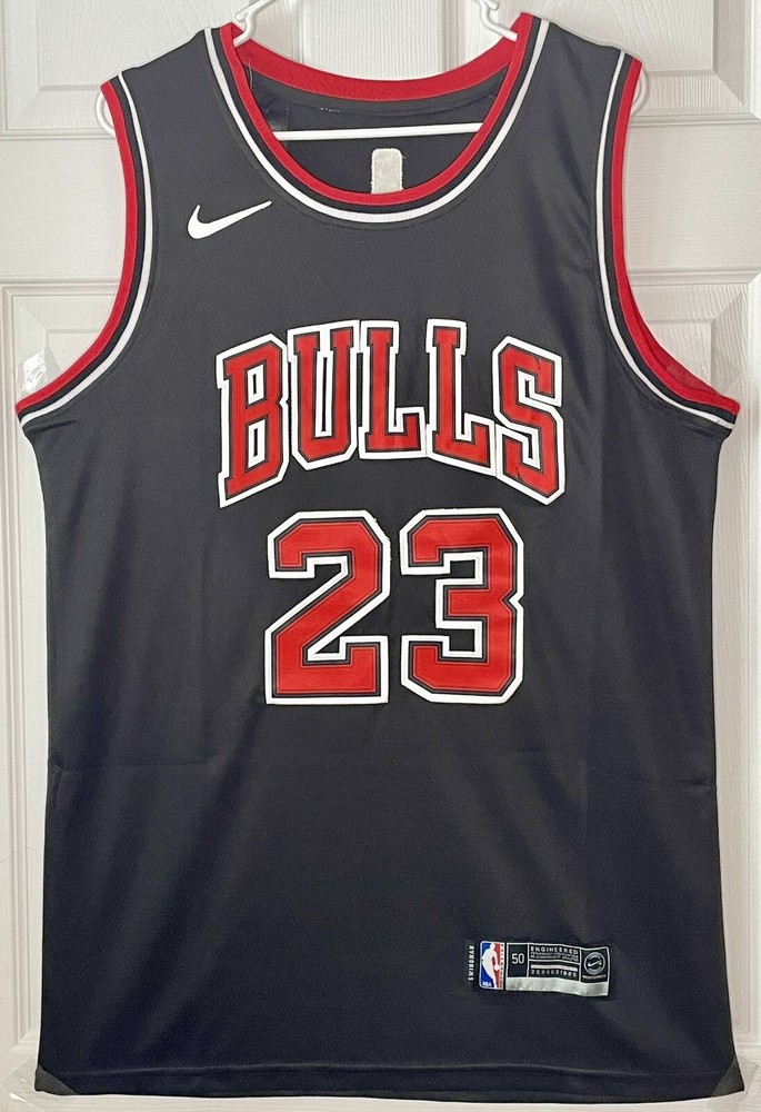 Michael Jordan Chicago Bulls Black Nike Swingman Men’s Large Jersey NWT