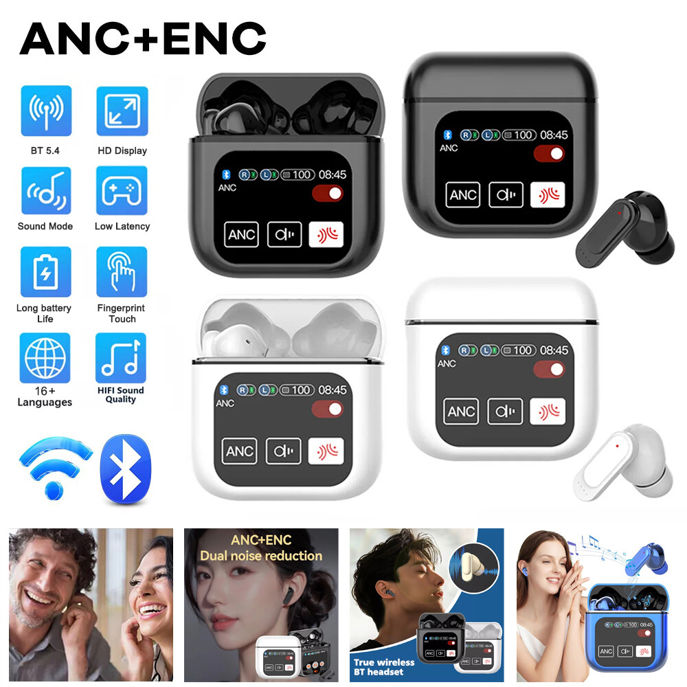 TWS Smart LED Touch ANC Bluetooth Wireless Earbuds USA