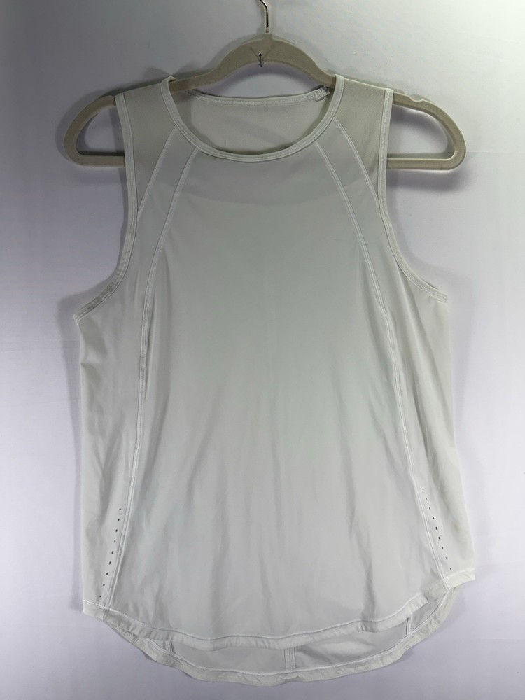 Lululemon Authentic Sculpt Tank Top Back In White NO/TAG