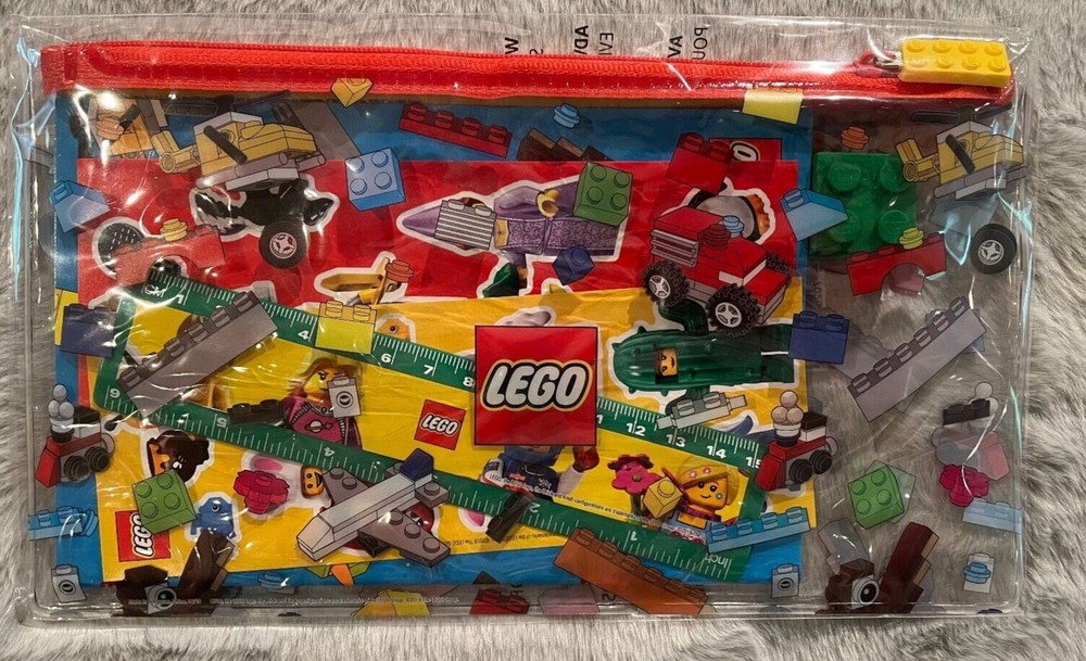 LEGO Back to School Set with Ruler Notebook Pencil Eraser Stickers New Sealed-image