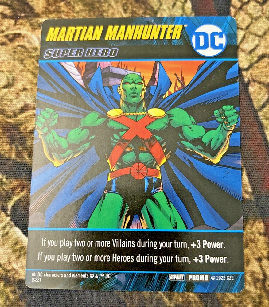 DC Comics Deck-Building Game Martian Manhunter Promo Card