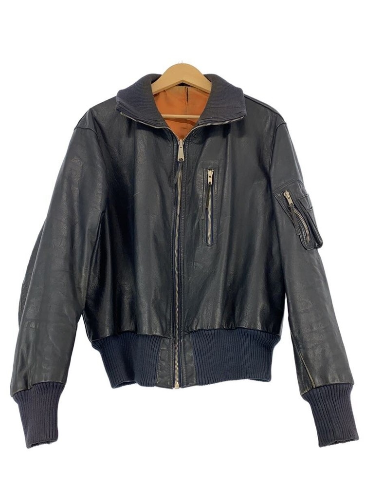 German Military 80S/Military Jacket/Pilot/Pausch/Leather/Blk 3409