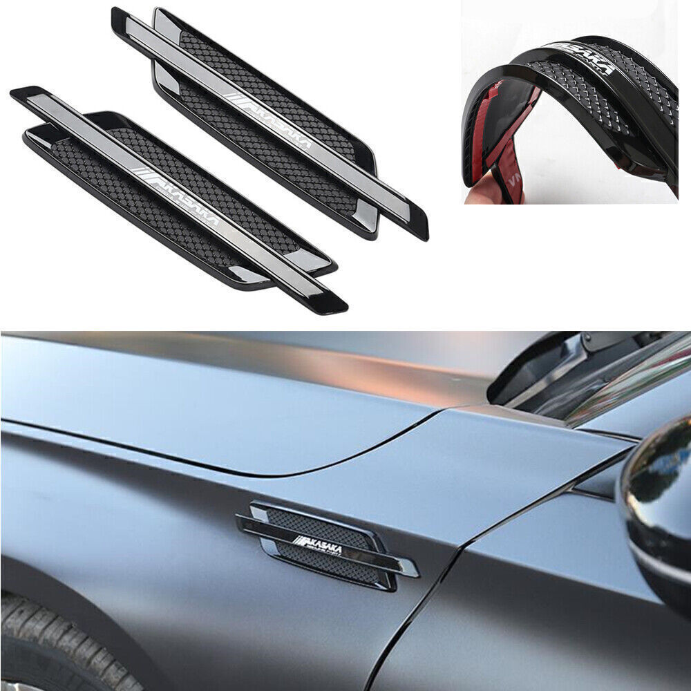 Car Side Air Flow Vent Fender Dekorative Sticker Cover Trim Universal 2PCS US