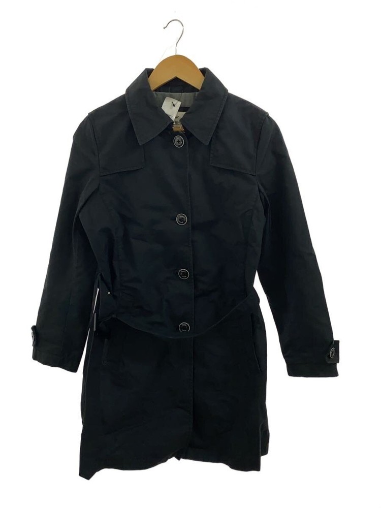 Herno Trench Coat/44/Cotton/Blk/Plain/Im0073D-19195-9300 3944