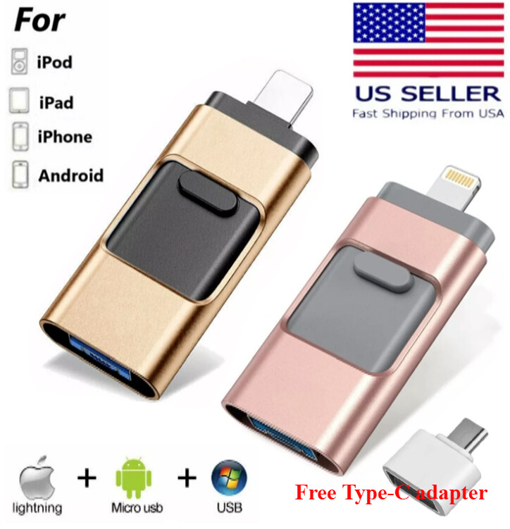 For iPhone iPad PC 1/2TB USB 3.0 Flash Pen Drive U Disk Memory Stick Storage