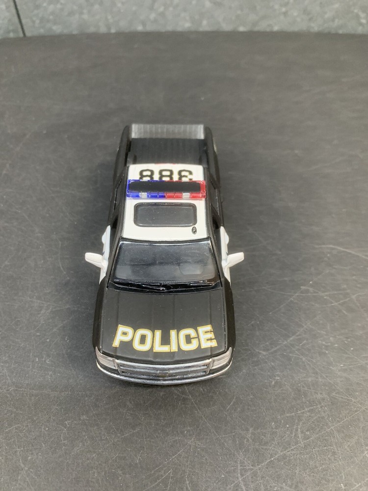 2014 Chevy Silverado Police Pick-Up, Kinsmart 5381DP, 1/46 Scale Diecast Toy Car