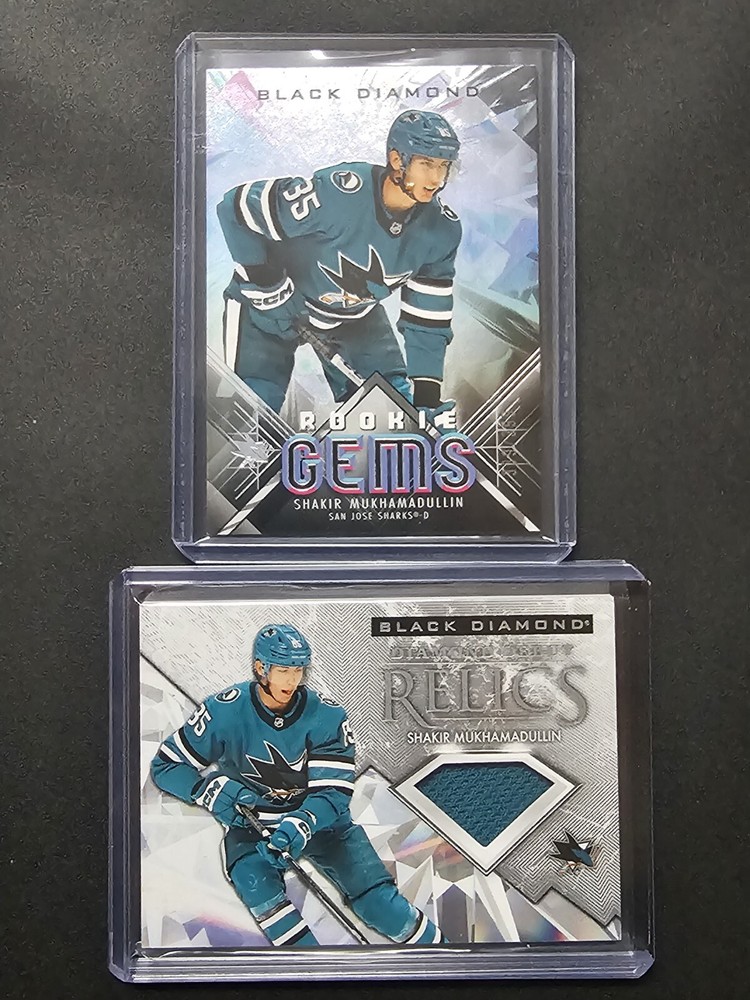 2024-25 UD Black Diamond Shakir Mukhamadullin Rookie Gem Relic 399 Sharks