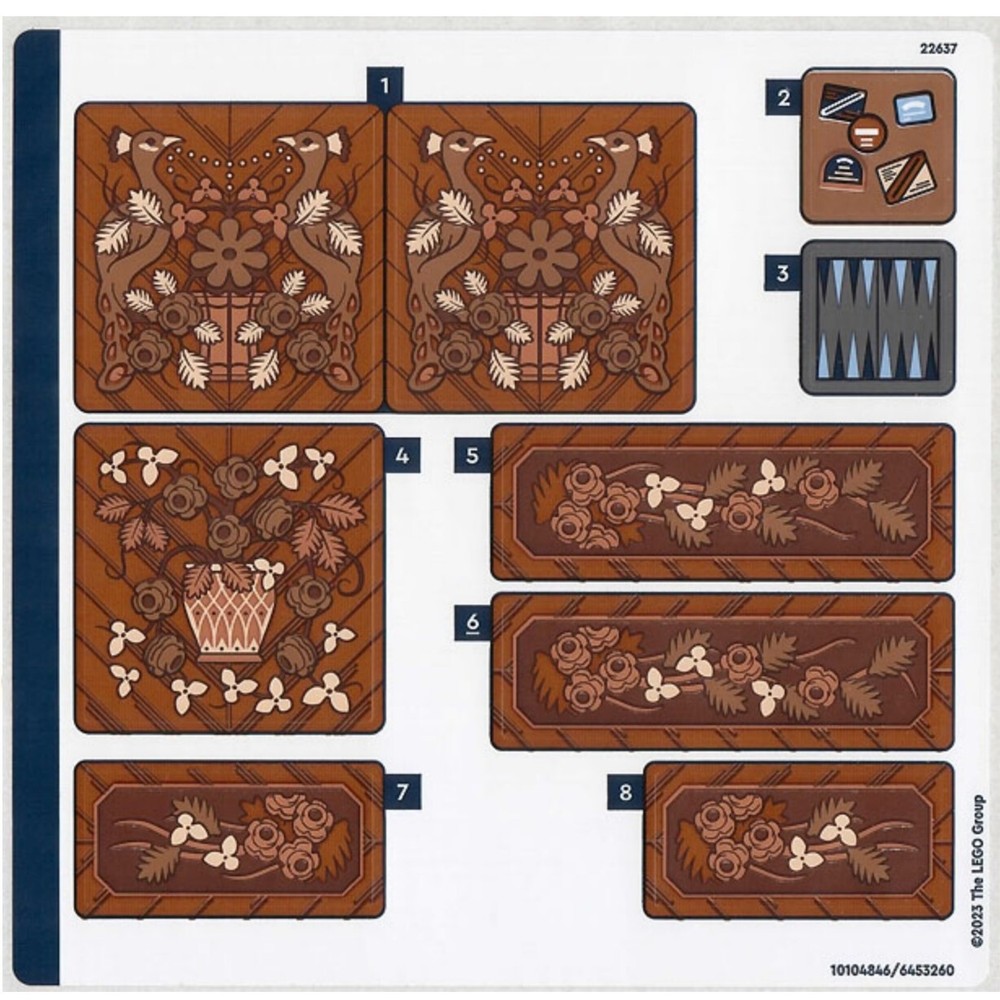 New LEGO Sticker Sheet #1 for Orient Express Train 21344