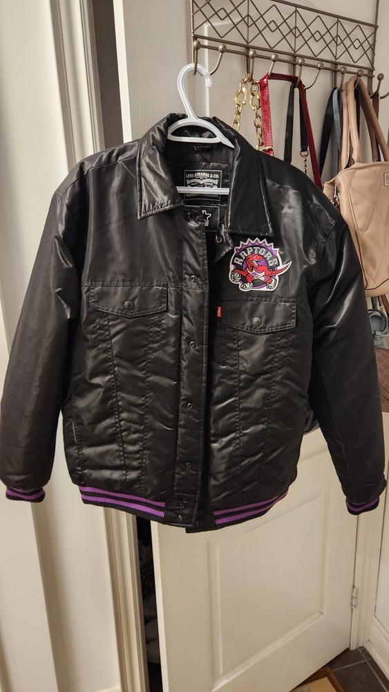Levi X Starter Toronto Raptors Midweight Satin Jacket - Large - Like New