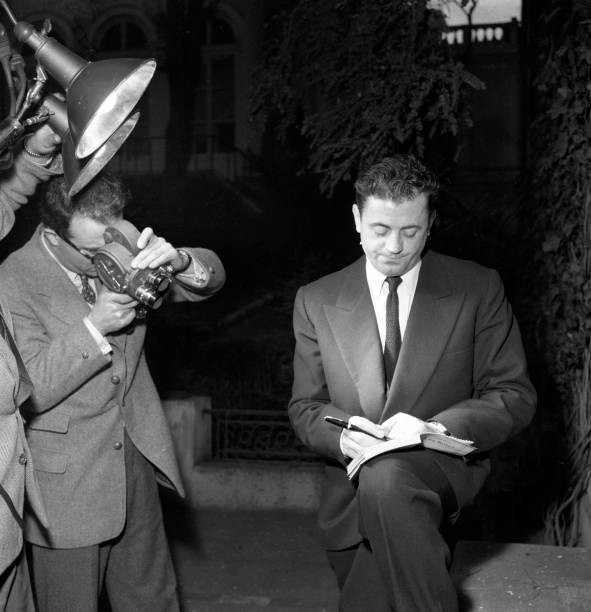 Pierre Gascar receiving the Prix Goncourt in December 1953 in Paris Old Photo 1