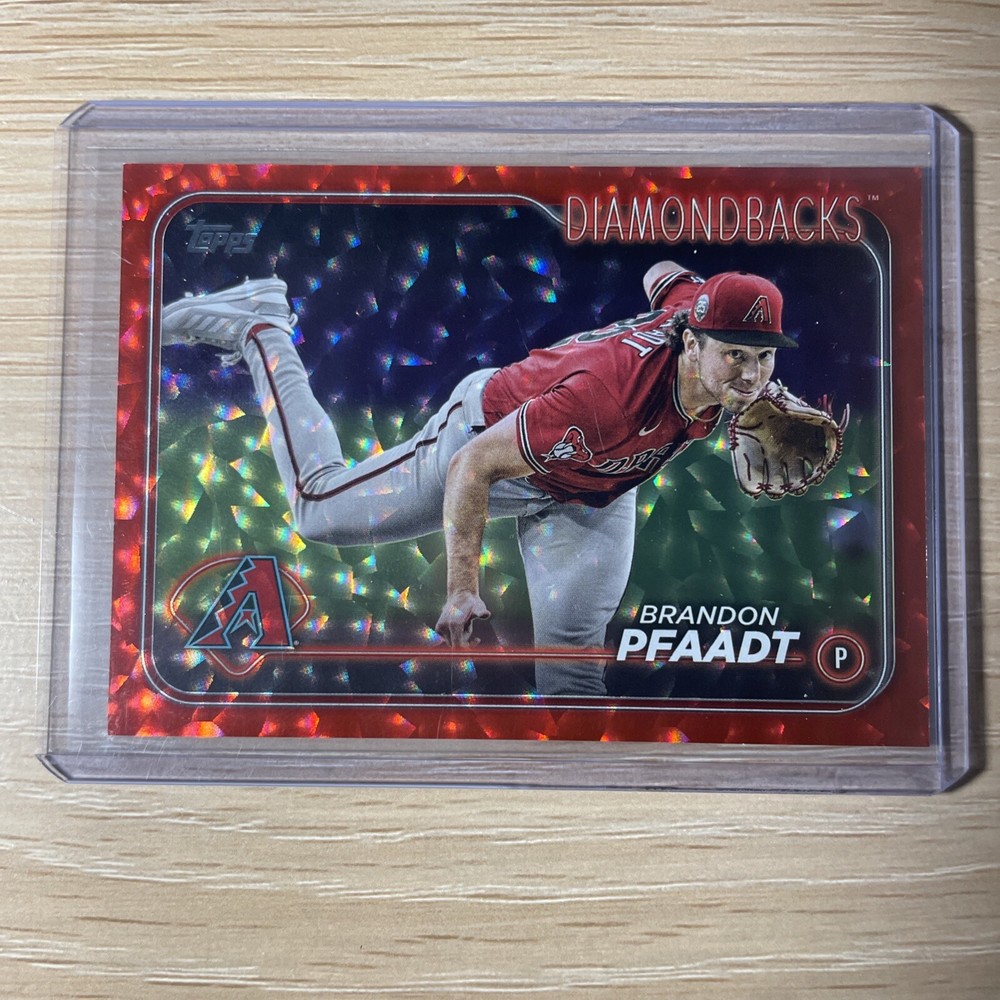 2024 Topps Series 2 Brandon Pfaadt Red Foil Crackle Ice  /199