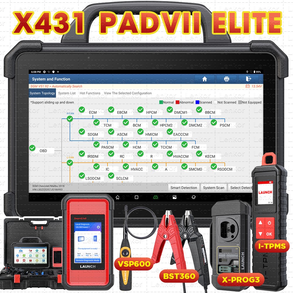 2026 LAUNCH X431 PAD VII ELITE X-PROG3 Diagnostic Scanner Key Programming Coding