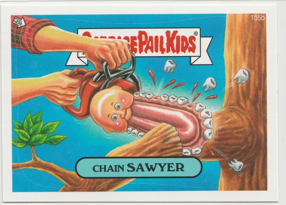 Vintage GPK Chain Sawyer #155b Garbage Pail Kids 2013 Series 3 BNS3