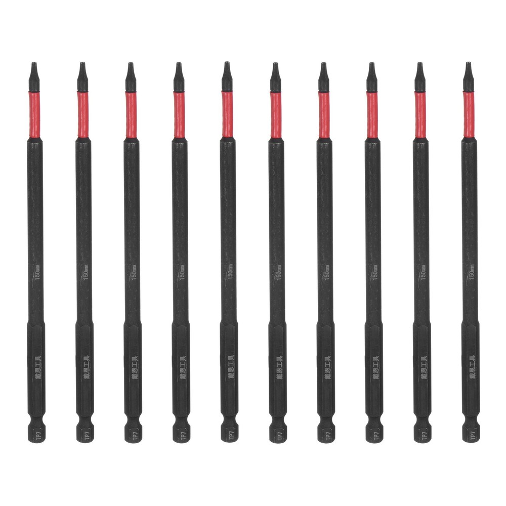 10pcs T7 Torx Drill Bits 6 Inch Impact Tough Magnetic Screwdriver Bits