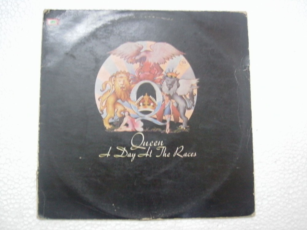 QUEEN A DAY AT THE RACES RARE LP record vinyl INDIA INDIAN rare eng lp 0175 vg+