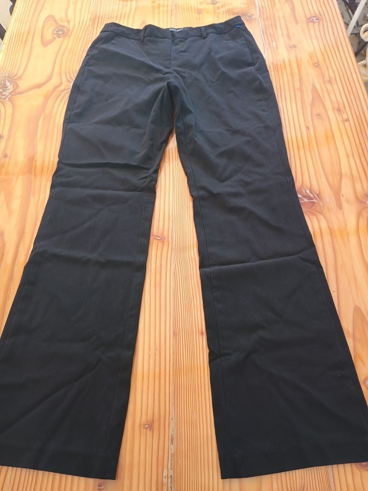 ELLEN TRACY Polyester Rayon Blend Womens Dress Black Pants Sz 4