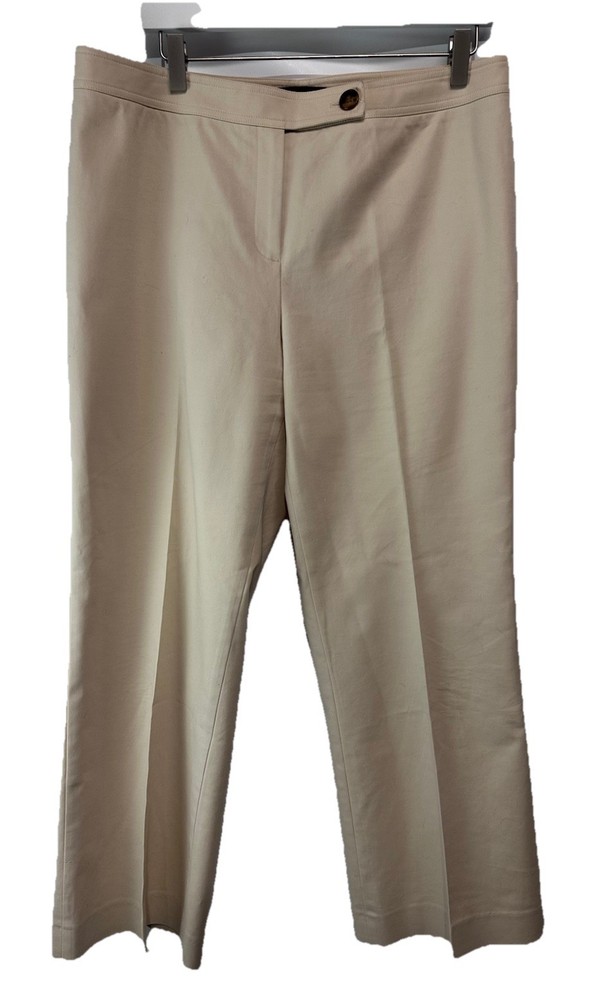 Talbots Khaki Dress Pants Chino Trouser Stretch Cotton 14