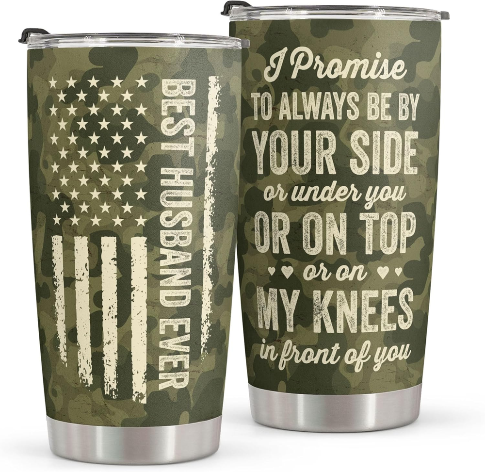 Valentines Day Gifts for Him - Stainless Steel Tumbler 20Oz - Fathers Day Gift f-image