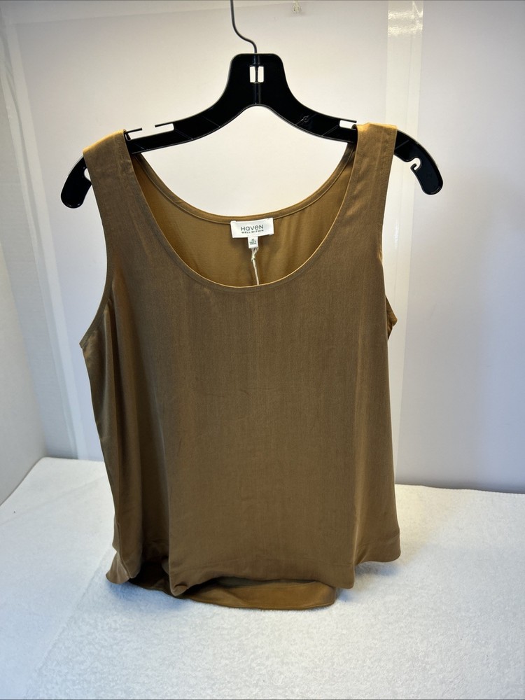 Haven Well Within Tank/Camisole to Layer or Wear Alone Golden Brown Women M NEW