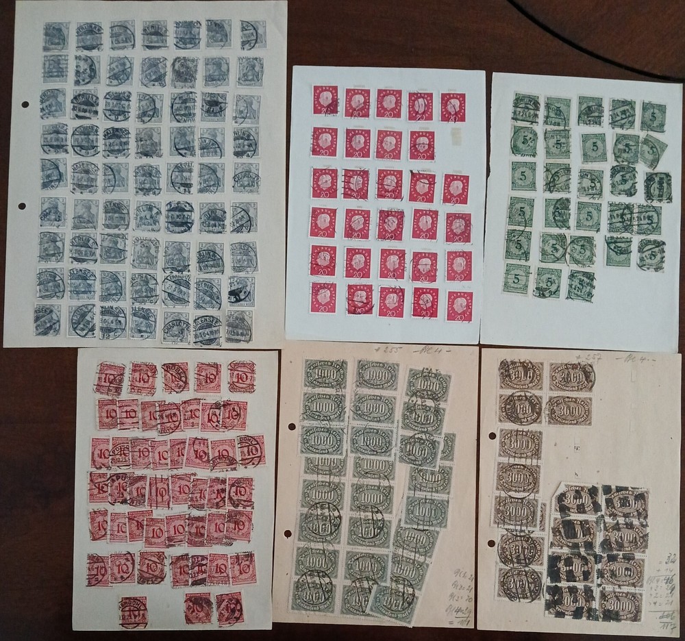 GERMANY - LOT OF STAMPS ON ALBUM PAGE - #1988