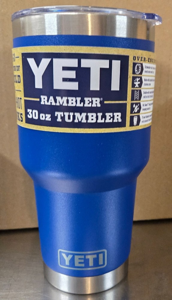 YETI Rambler 30oz Stainless Steel Vacuum Insulated Tumbler in NEW Blue #21