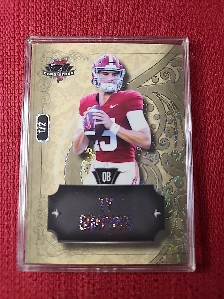 Ty Simpson 2023 Wild Card 7 Card Stud #7CSR-60 1/2