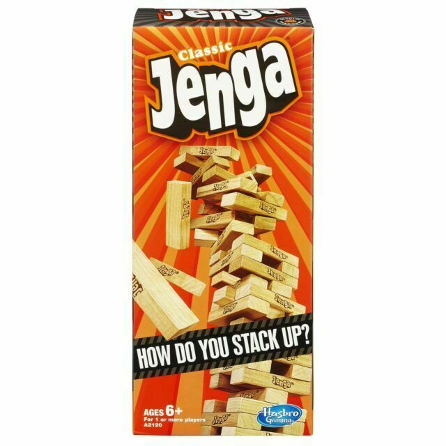 Hasbro Classic Jenga Wooden Block Stacking Game A2120