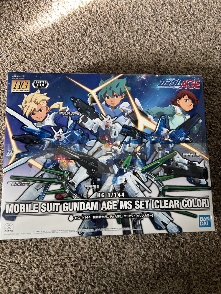 HG 1/144 Mobile Suit Gundam AGE MS Set (Clear Color)