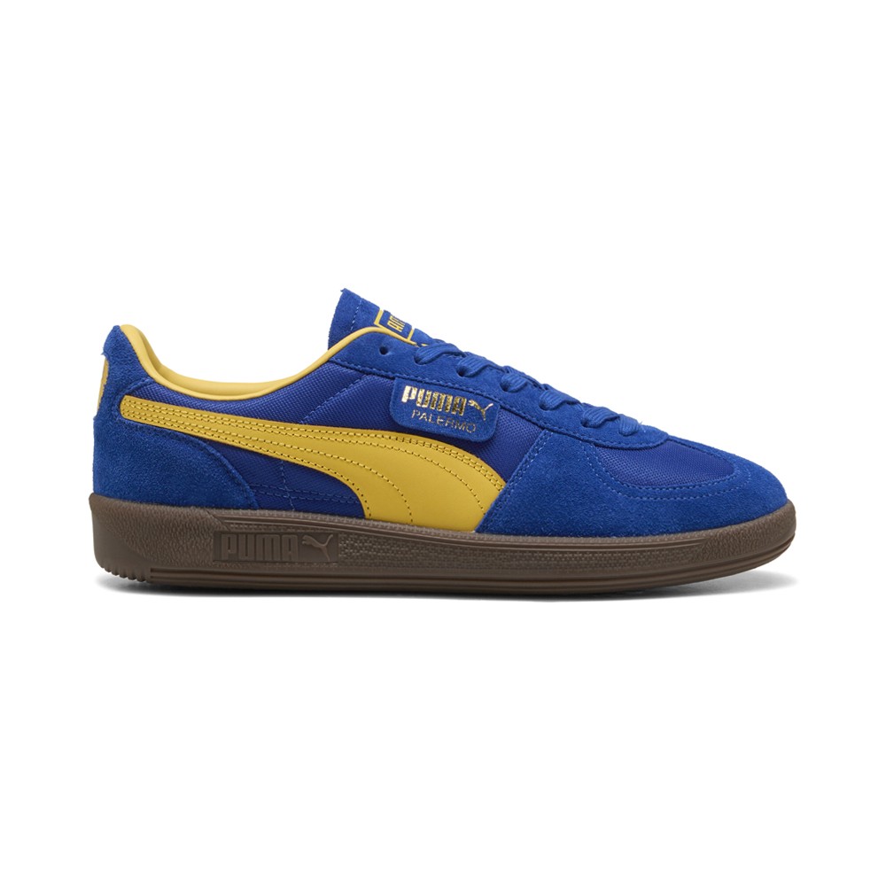 PUMA Palermo Vintage Update Lace Up  Mens Blue Sneakers Casual Shoes 40136402