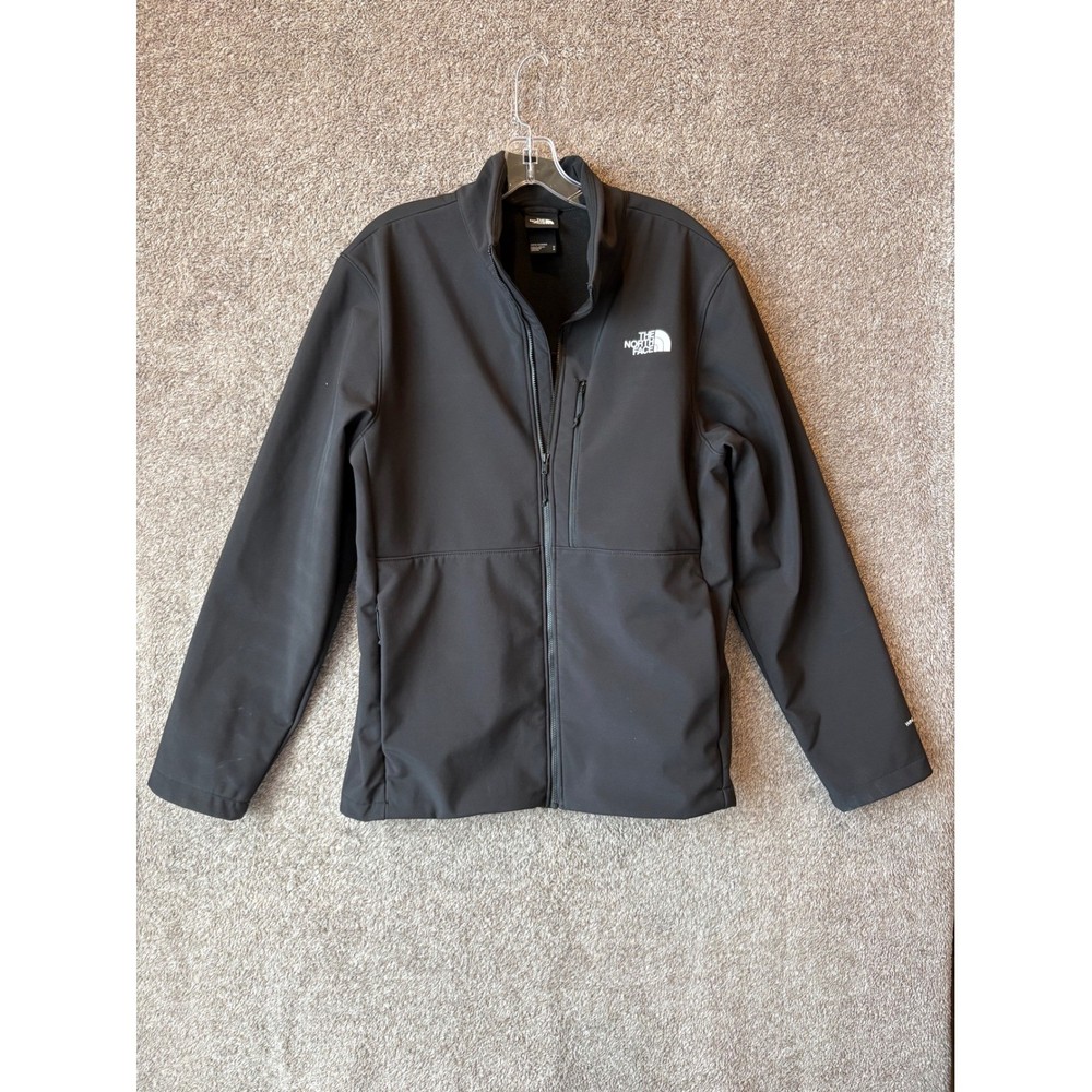 The North Face Mens Apex Bionic Softshell Jacket Black Full Zip Size M