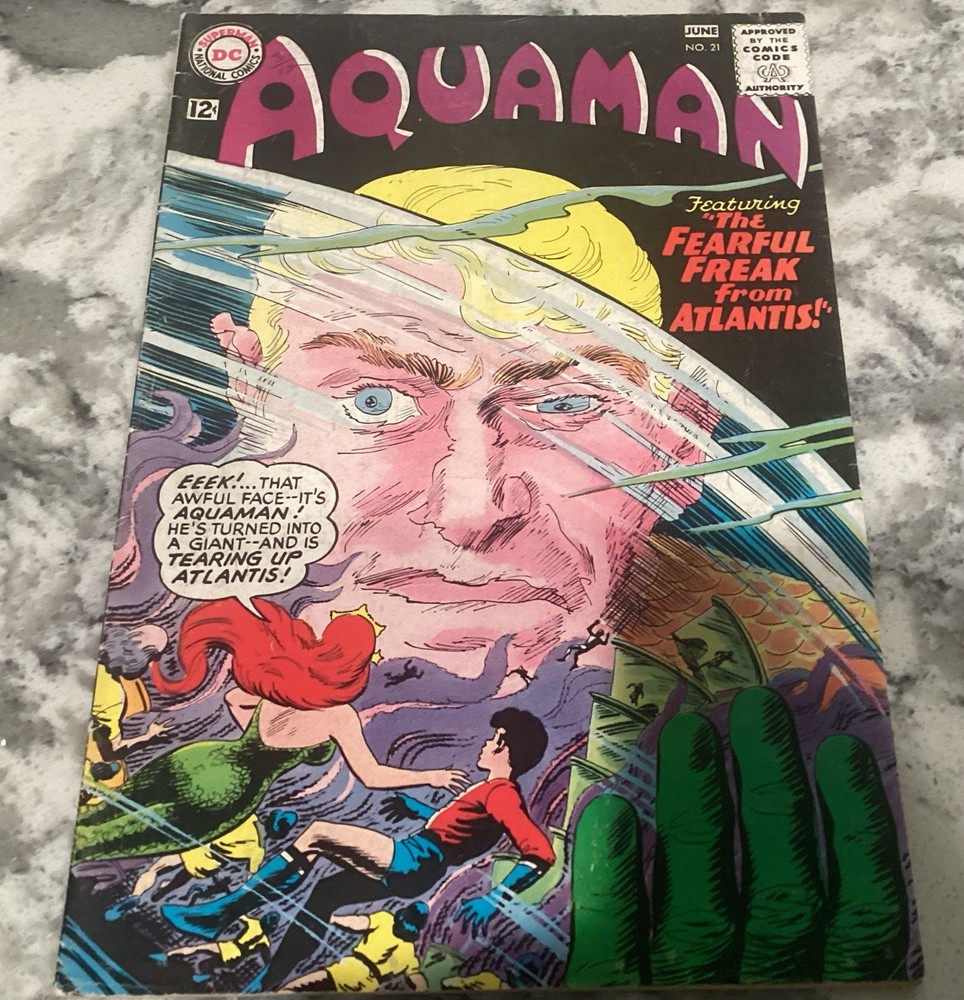 Aquaman #21 DC Comics 1965 Nick Cardy 1st App The Fisherman Key Issue G-VG