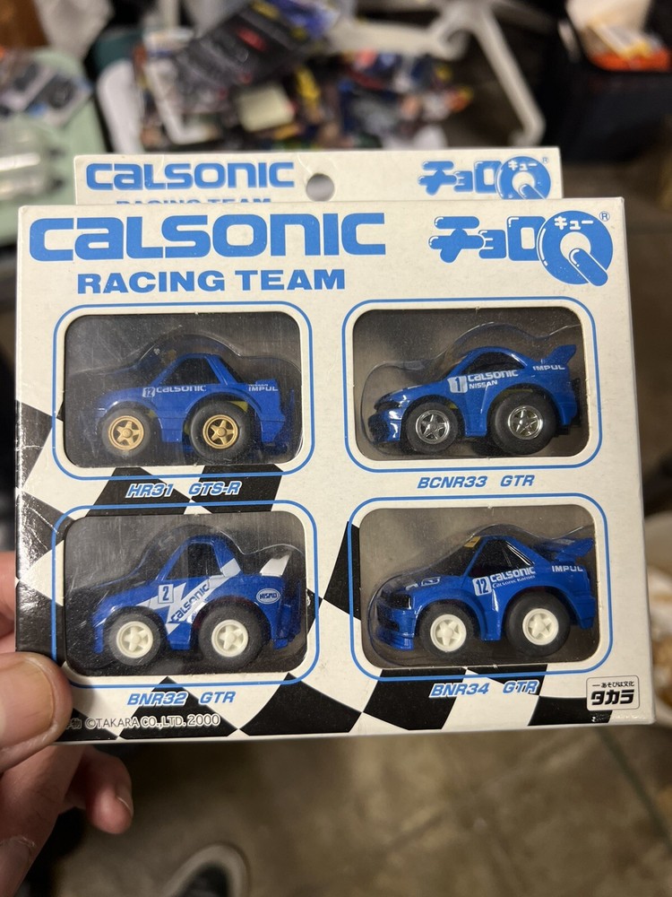 Takara ChoroQ Minicar 4-Car Set Calsonic Skyline The Blue Collection FREE SHIP