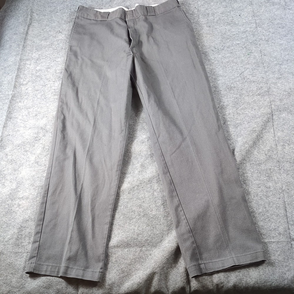 Dickies Flex 874 Original Fit Mens Work Pants 36x31 Grey Workwear Slacks