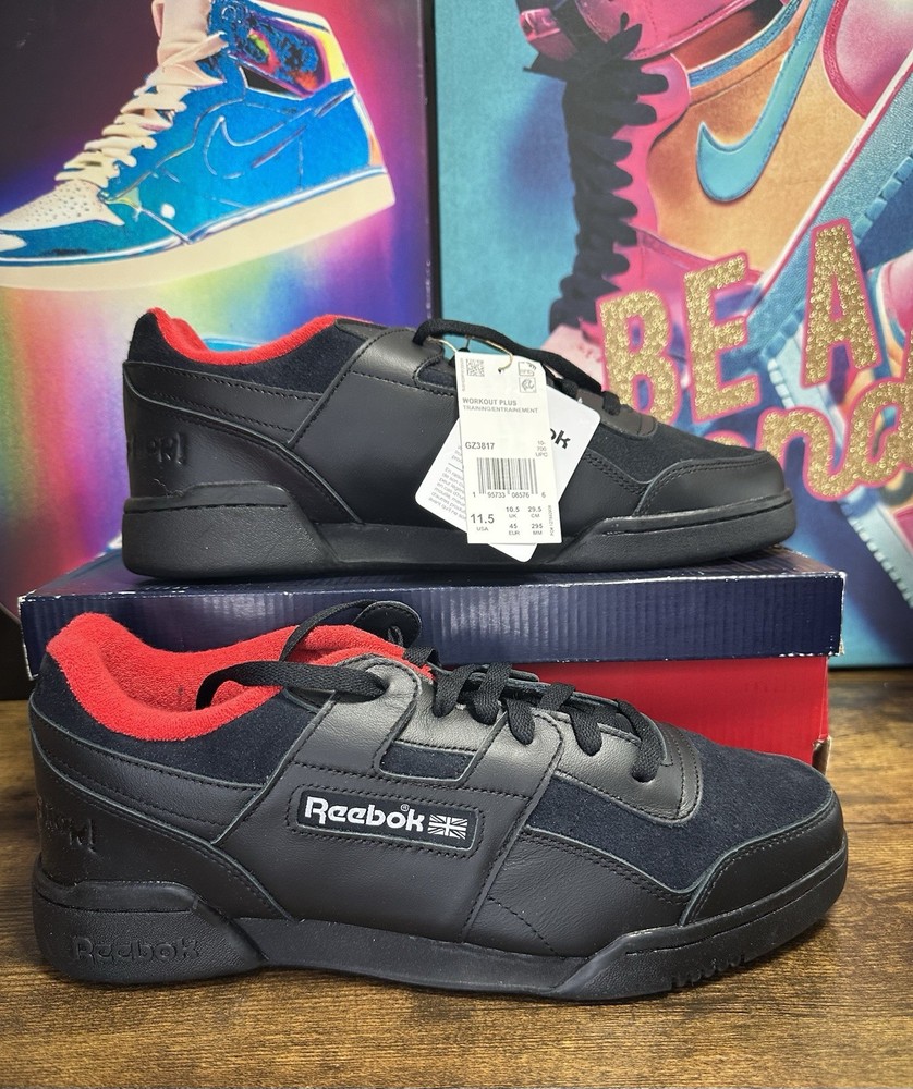 Reebok Workout Plus Human Rights Now Sneakers for Men Size 11.5 in Black