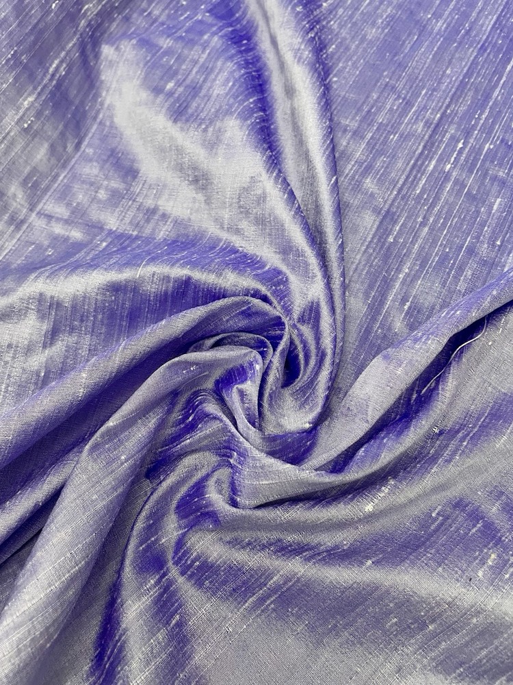100% Silk Dupion Fabric Lilac