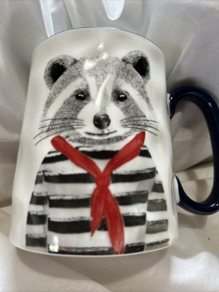 Hipster Raccoon Coffee Mug 12oz Stoneware by Signature Collection