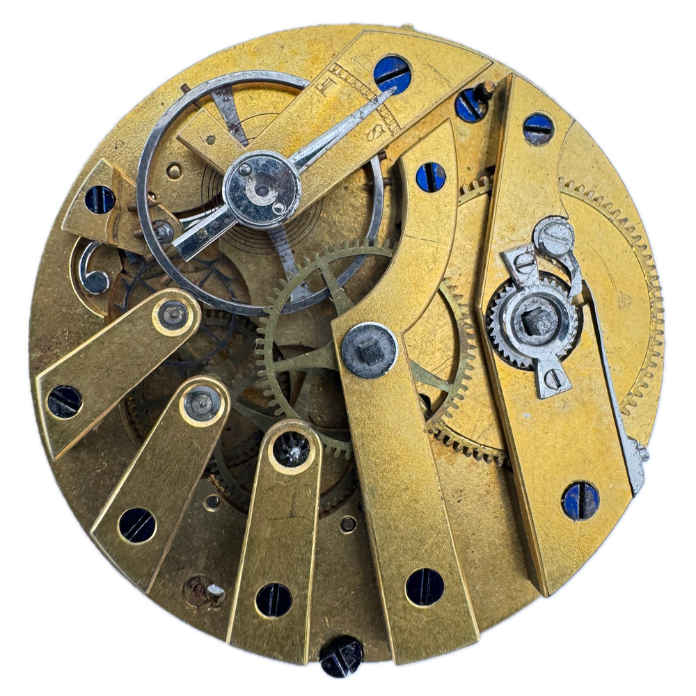 Antique 38mm Unbranded Key Wind Swiss Lever Escapement Pocket Watch Movement
