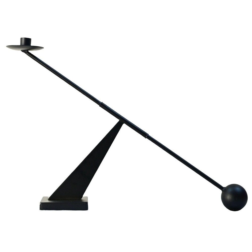 Black Metal Modern Candle Holder Candlestick Holders Decorative Candle Stand,...