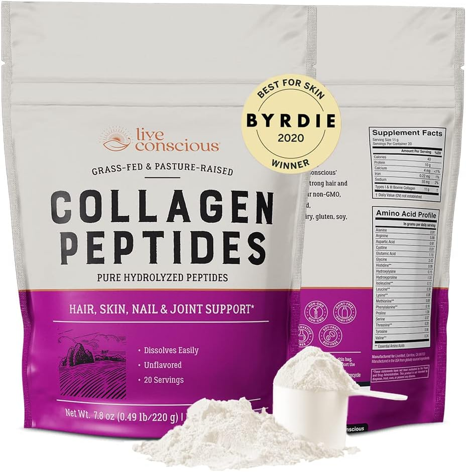 Hydrolyzed Collagen Peptides Powder Type I & III for Keto Paleo Diet