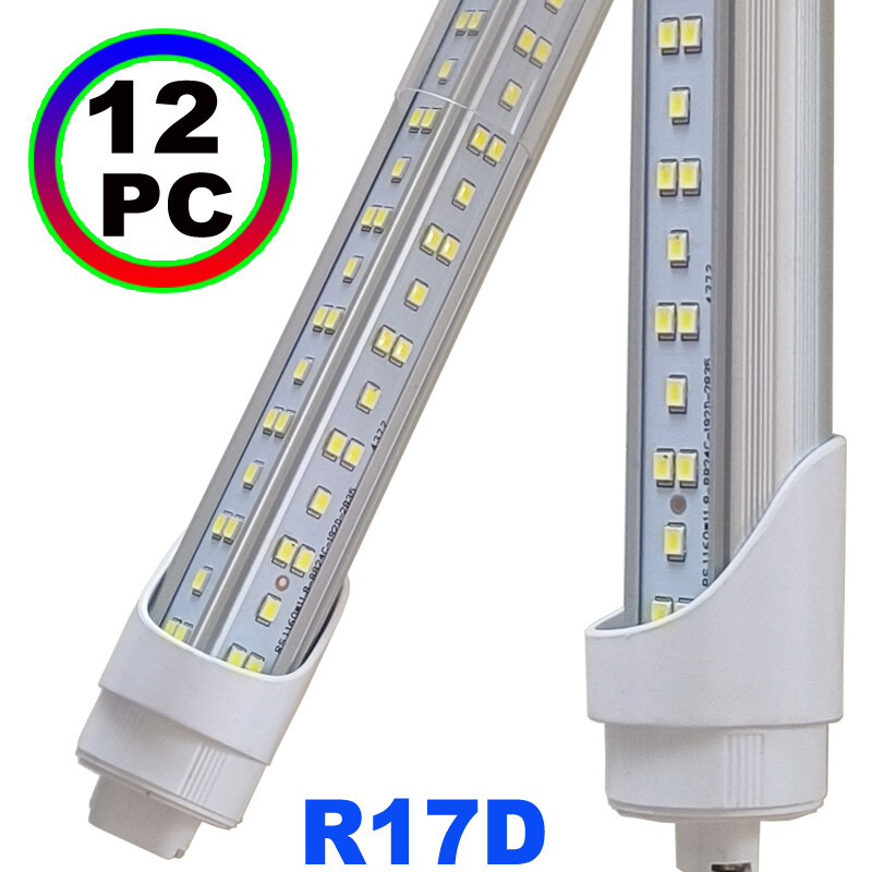 R17D HO T8 8Ft Led Tube Light Bulbs 144W Rotatable 8Foot Led Shop Light 6500K