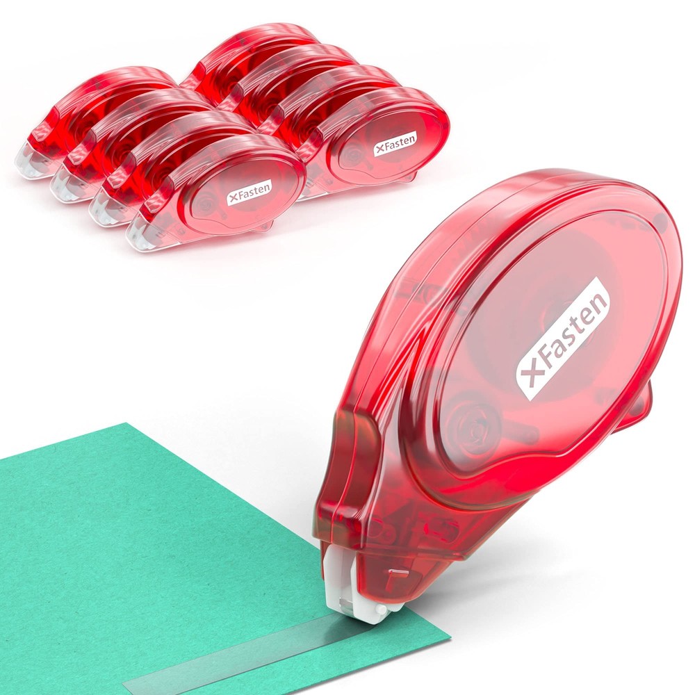 XFasten Double Sided Adhesive Scrapbook Runner Tape Roller, 0.3-inch by 360-I...