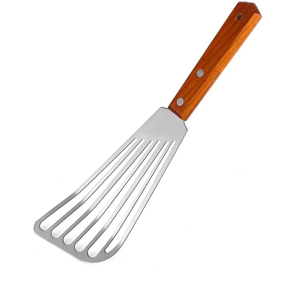 Fish Spatula Stainless Steel, Metal Slotted Spatula for Non-Stick Cookware Fish
