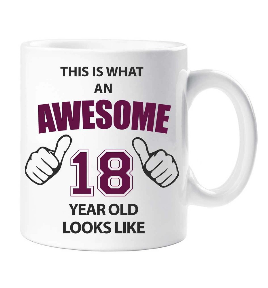 Awesome 18 Year Old Mug 18th Birthday Present Gift Idea Cup