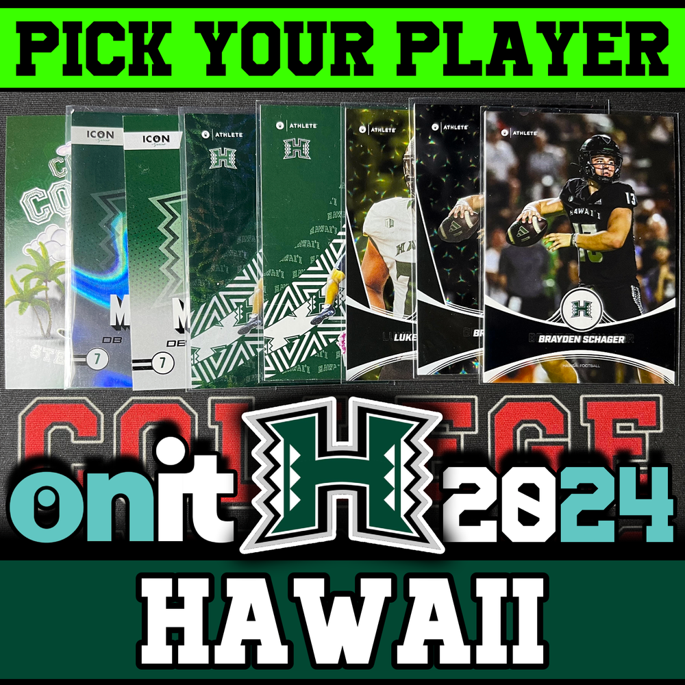 2024 HAWAII ONIT *PICK YOUR PLAYER* FOOTBALL ATHLETE BASE INSERT SET TEAM CARD