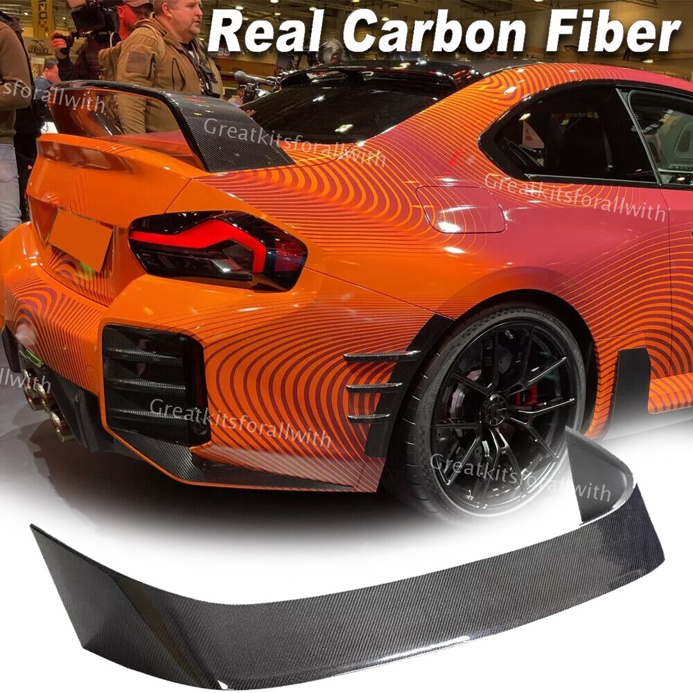 2022-2024 BMW G87 M2 Coupe REAL CARBON Rear Spoiler Lip Wing