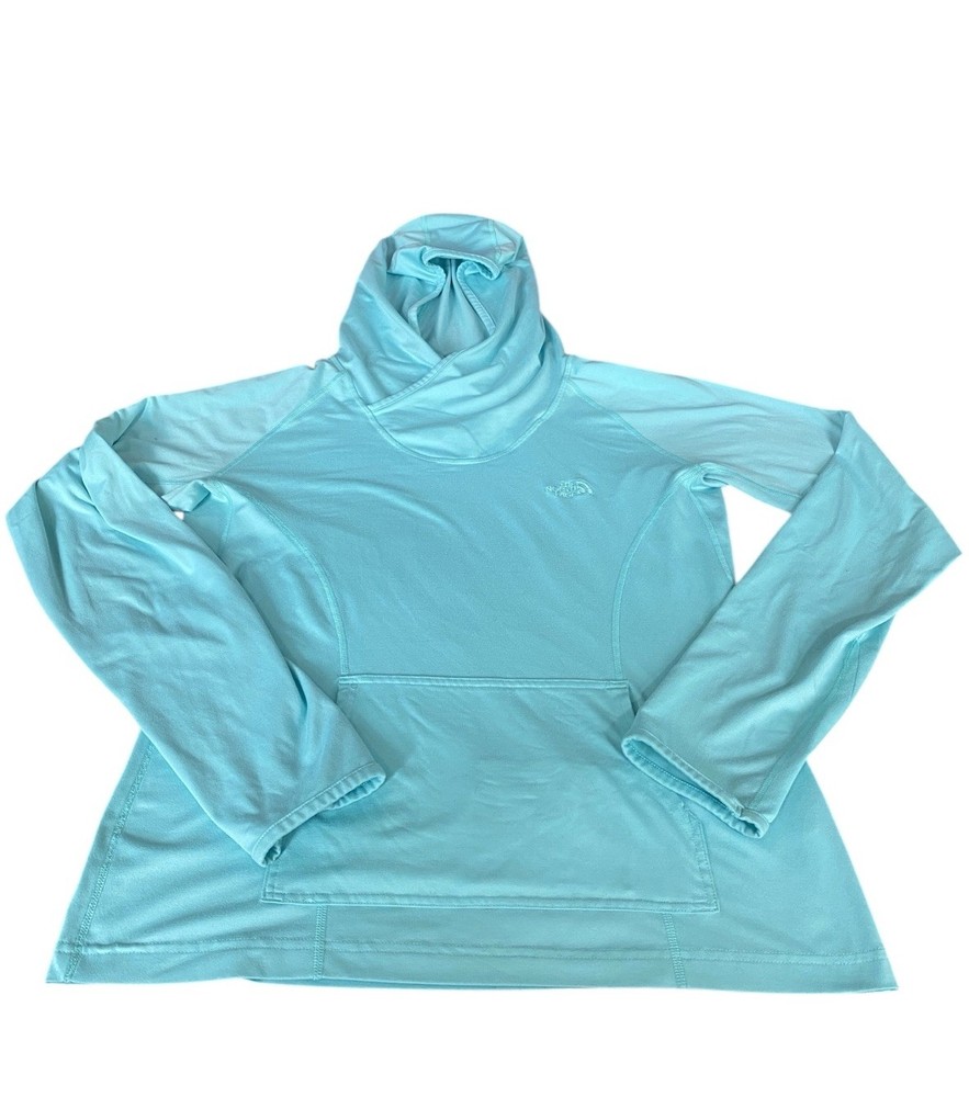 The North Face Hoodie Women’s L Blue Athletic Wear Vapor Wick Outdoors Athletic
