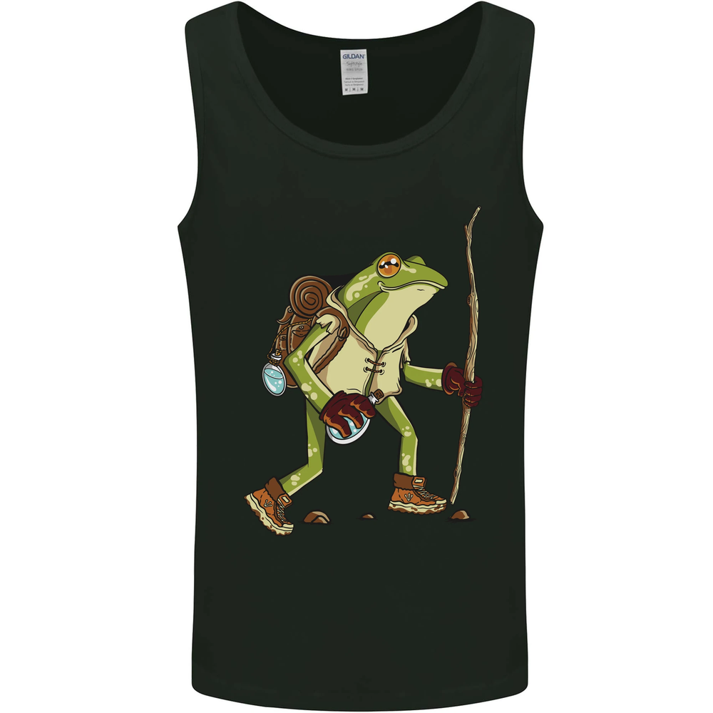 Trekking Hiking Rambling Frog Toad Funny Mens Vest Tank Top
